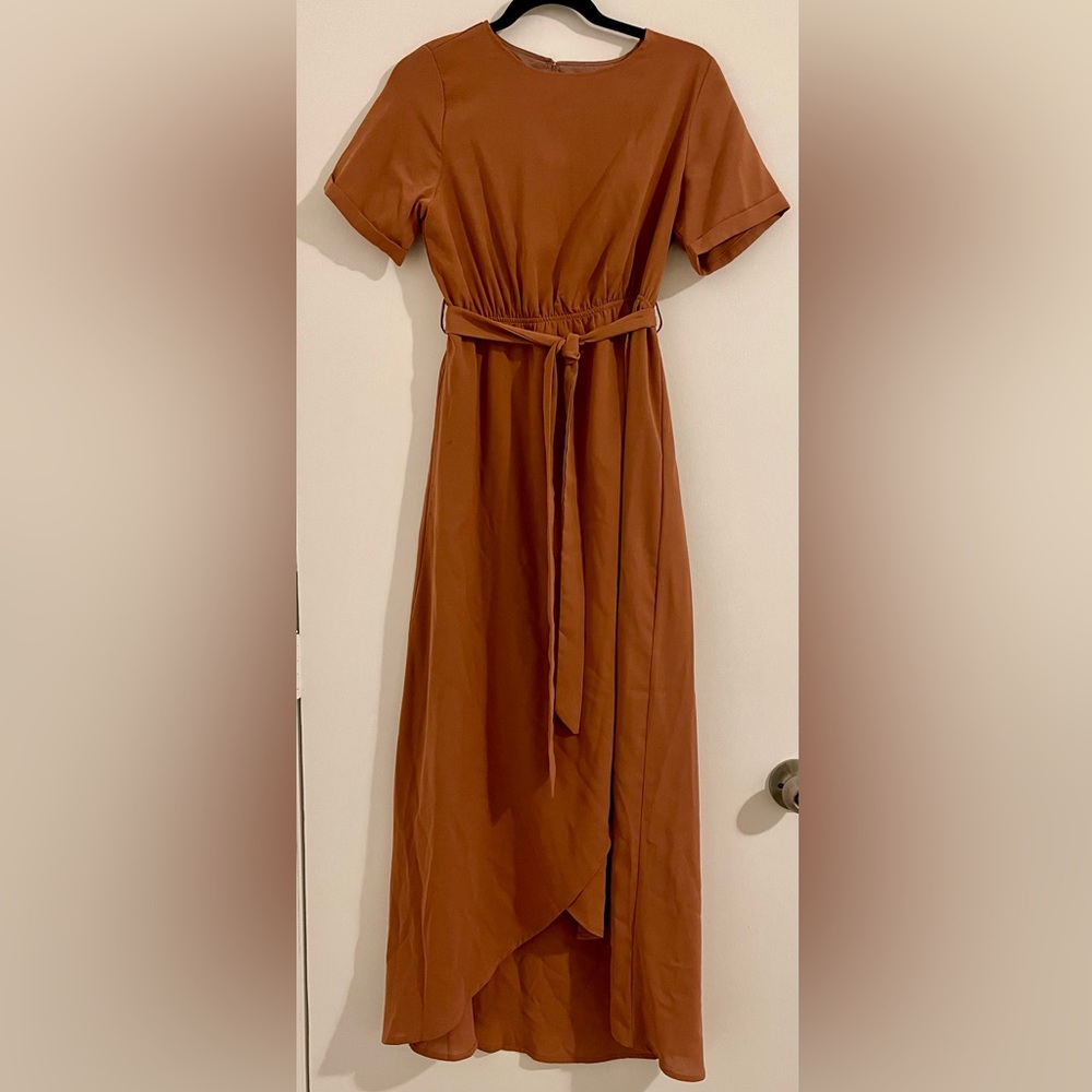 Coral Midi Dress